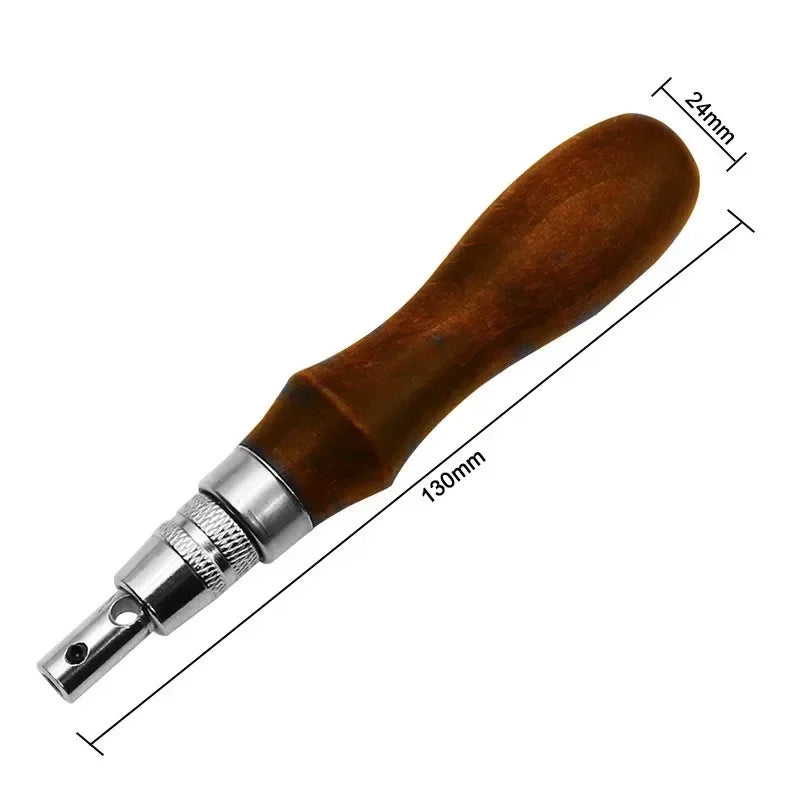 7 in 1 Leather Edge Stitch Groover Tool Adjustable Leathercraft Grooving Chisel