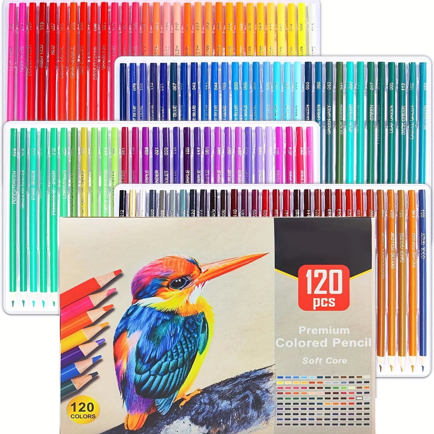 180 Colors Professional Colored Pencils Set Non-toxic Oil Pencils Set