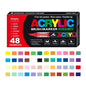 12-120 Colors Acrylic Paint Pens Markers Brush Tip