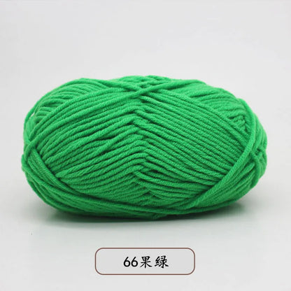 40-50g/Set 4ply Milk Cotton(80%) Knitting Yarn