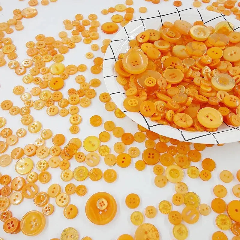 50Gram  Mix size wooden buttons