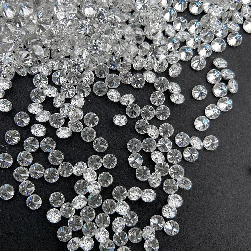 Loose Moissanite Stone Small Size Round Shape 0.8-2.9mm 1 Carat