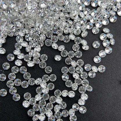 Loose Moissanite Stone Small Size Round Shape 0.8-2.9mm 1 Carat