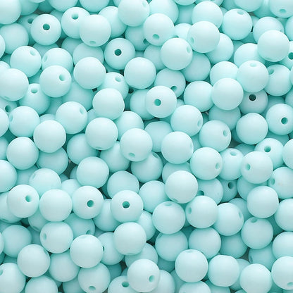 50-100pcs 8/10mm Acrylic Frosted Matte Round Beads Multi Color