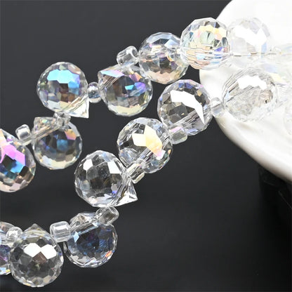 Austria AB Color Crystal Strawberry Beads 10*8mm Shiny Faceted Glass Beads