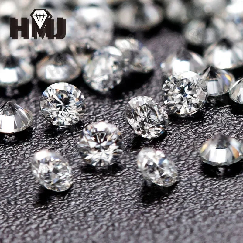 Loose Moissanite Stone Small Size Round Shape 0.8-2.9mm 1 Carat