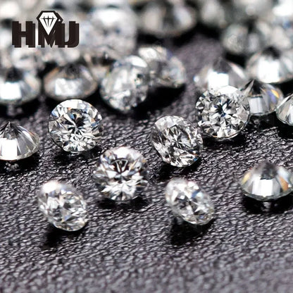 Loose Moissanite Stone Small Size Round Shape 0.8-2.9mm 1 Carat