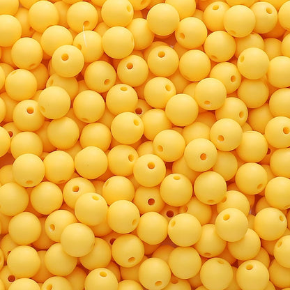 50-100pcs 8/10mm Acrylic Frosted Matte Round Beads Multi Color