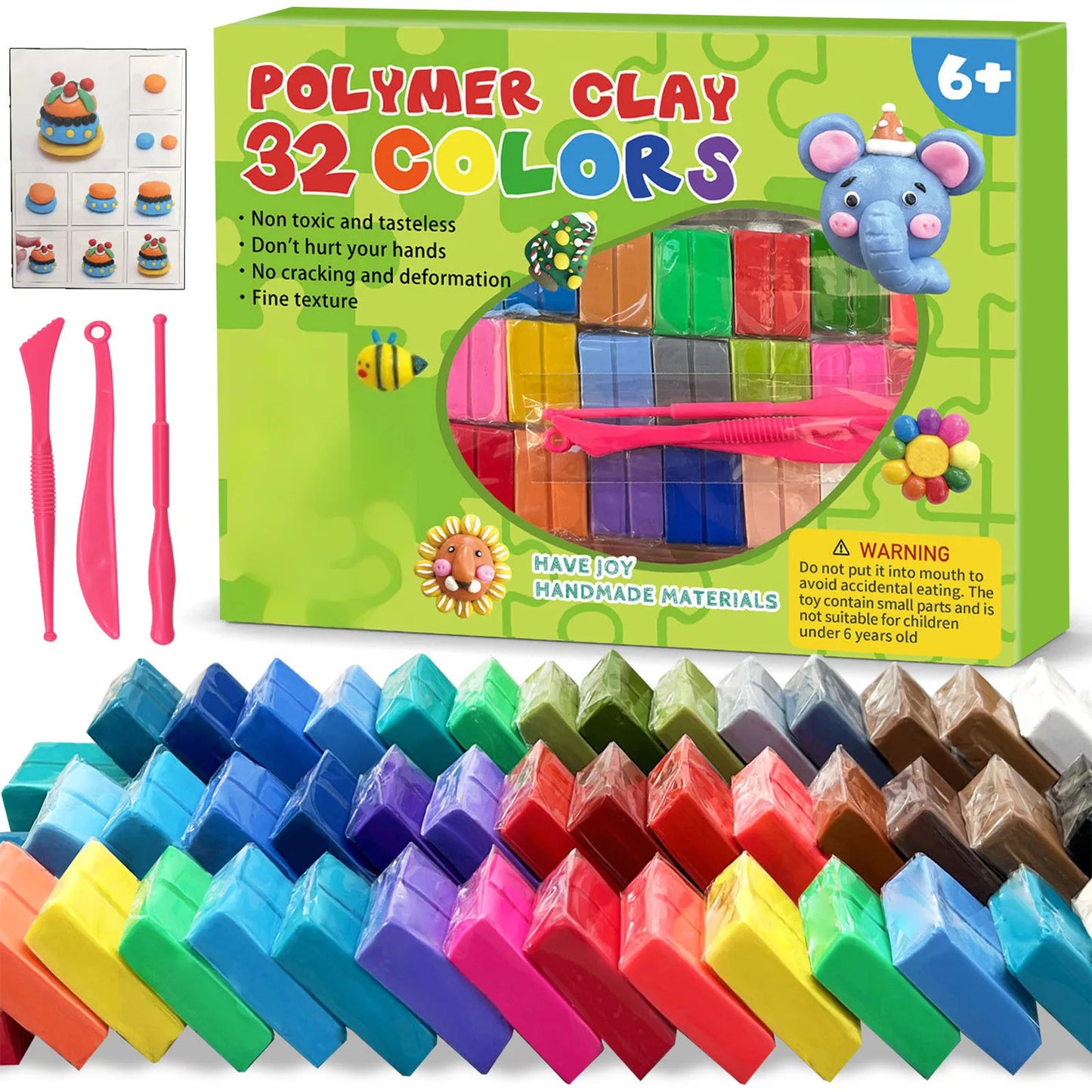Polymer Clay Blocks With Tools Kit