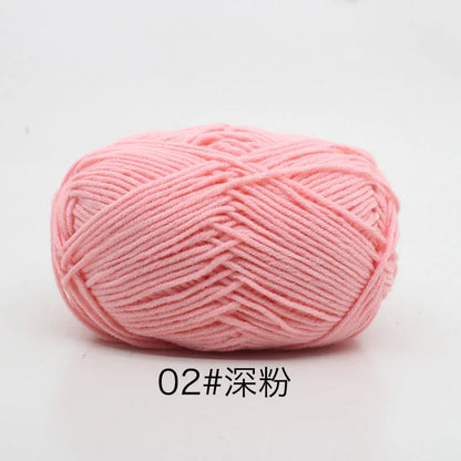 40-50g/Set 4ply Milk Cotton(80%) Knitting Yarn