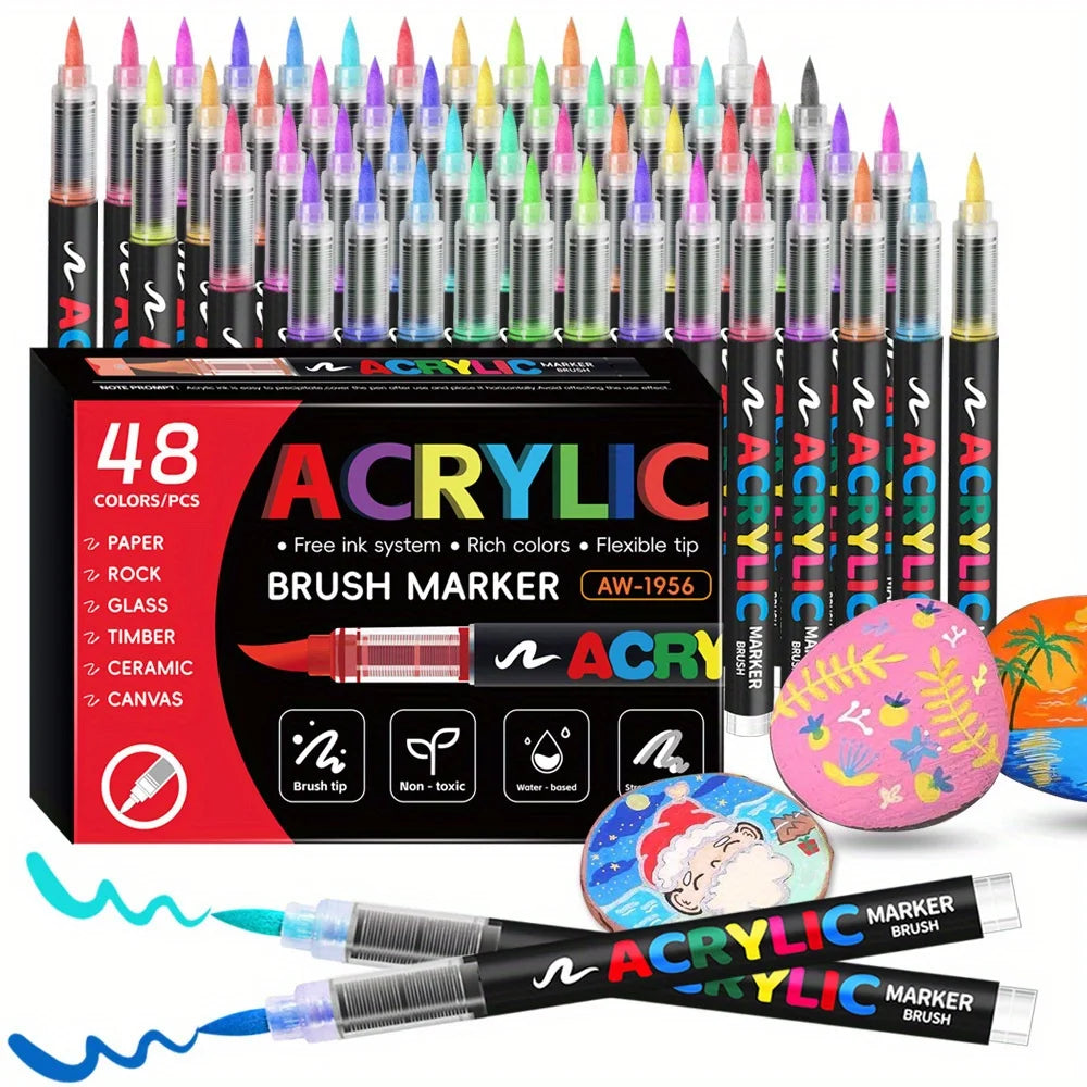 12/24/36/48 Color Acrylic Paint Pen Markers