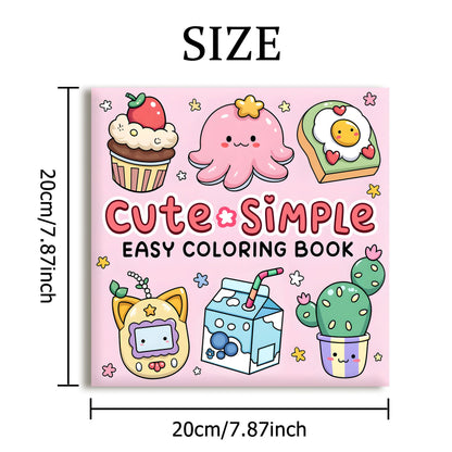 CUTE & SIMPLE bold-easy Coloring Book