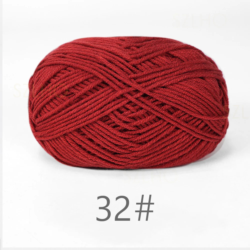 A1-a 50g/Set Soft Milk Cotton Yarn for Crochet Threads for Knitting