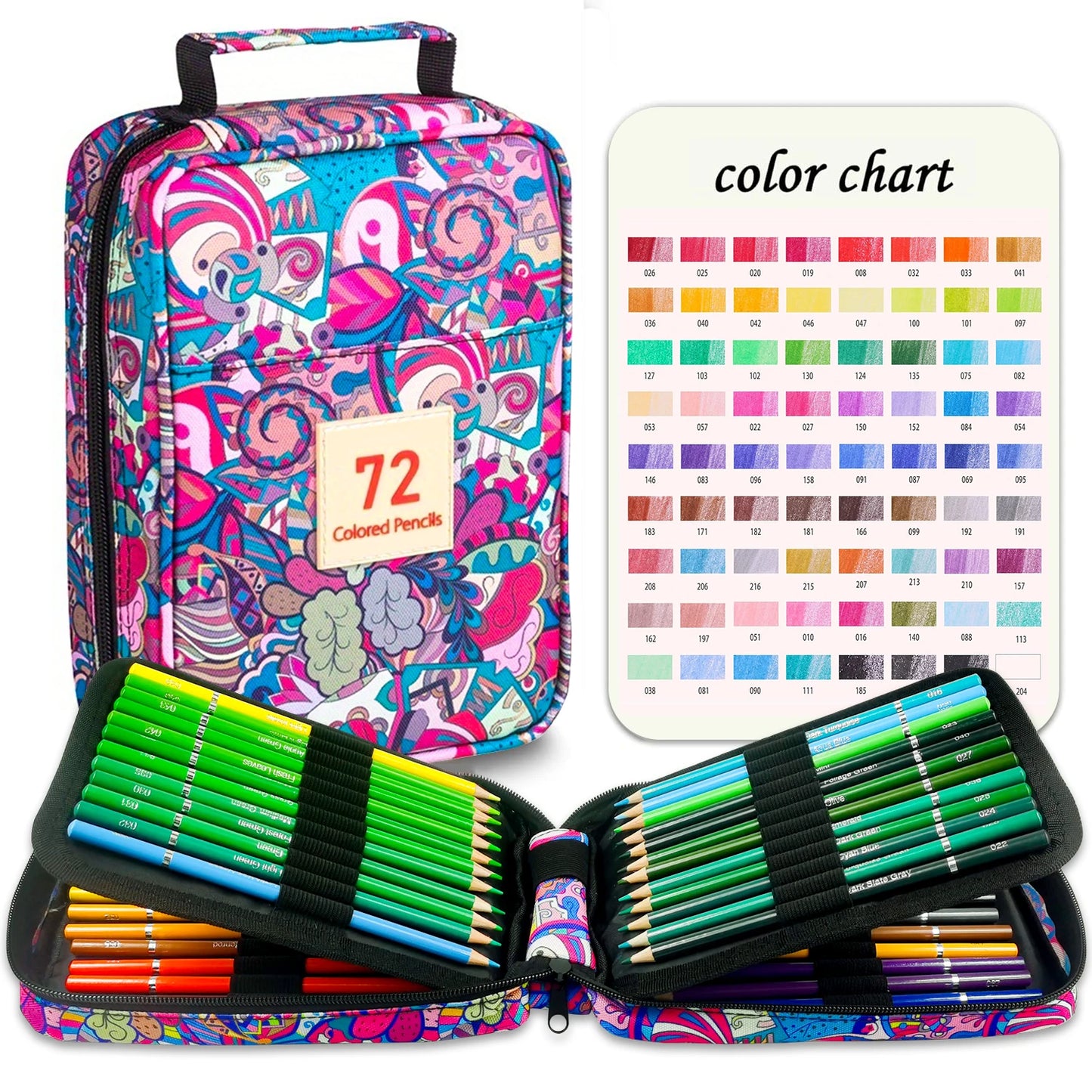 180 Colors Professional Colored Pencils Set Non-toxic Oil Pencils Set