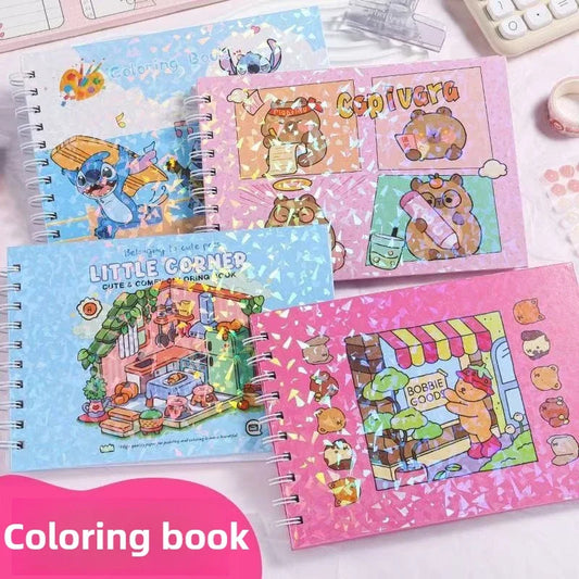 Hand-Drawn Sketch Coloring Book for Adults & Teens