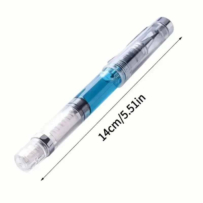 Self-priming watercolor pen, piston ink pen, can be filled with water (no liquid pigment)