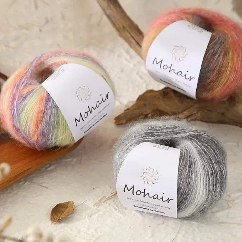 Gradient Mohair Soft Cotton Yarn