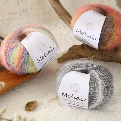 Gradient Mohair Soft Cotton Yarn