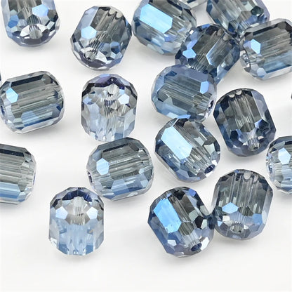 9mm Austria Crystal Beads Faceted Round Barrel Loose Spacer Beads