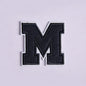 Navy Blue Letter Iron On Patch Applique