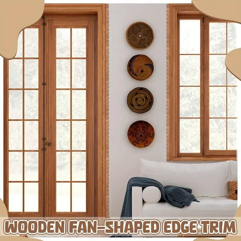 12/20/24Pcs Wooden Wave Strips