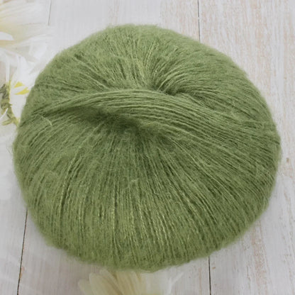 1pcs 50g Mohair Silk Wool Yarn 15% Wool 15% Mohair 40% Acrylic 30%
