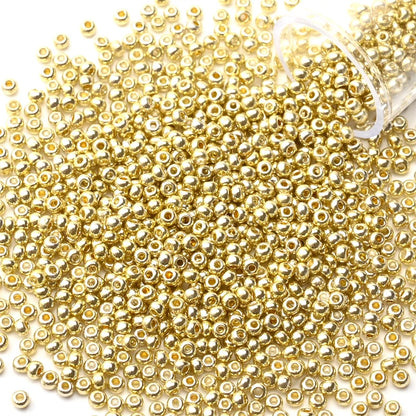 12Grams/Tube 2mm Metallic Seed Beads Japanese Round Glass Seedbeads 1200pcs
