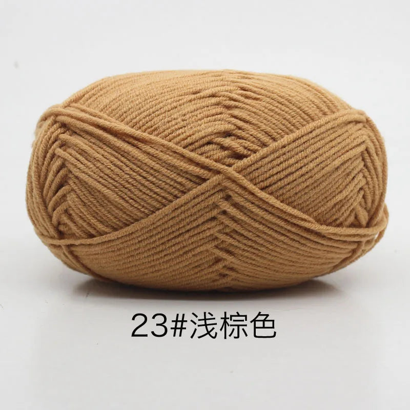 40-50g/Set 4ply Milk Cotton(80%) Knitting Yarn