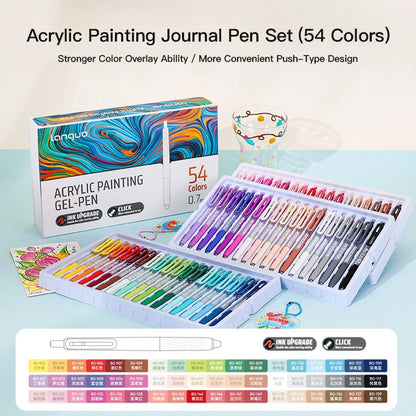 LANGUO 36/54/72/90 Colors Acrylic Painting Gel Pens
