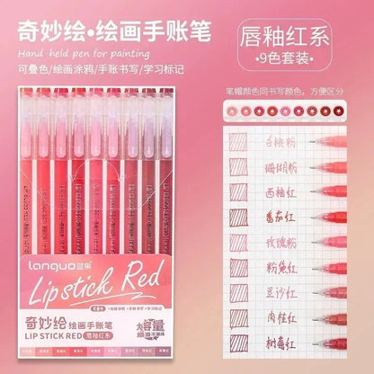 LANGUO 207/4 Colors Glitter Acrylic 0.5/1.0mm Gel Pen