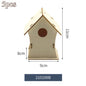 5pcs Unfinished Blank Wooden Birdhouses