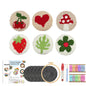 Punch Needle Coaster Kit 6PCS  Kit for Beginners