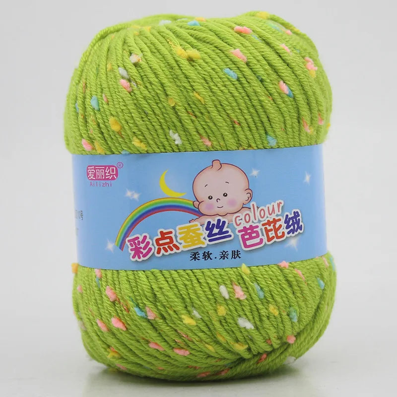 High Quality Wool Thread Eco-dyed Needlework Baby Cotton Cashmere Yarn