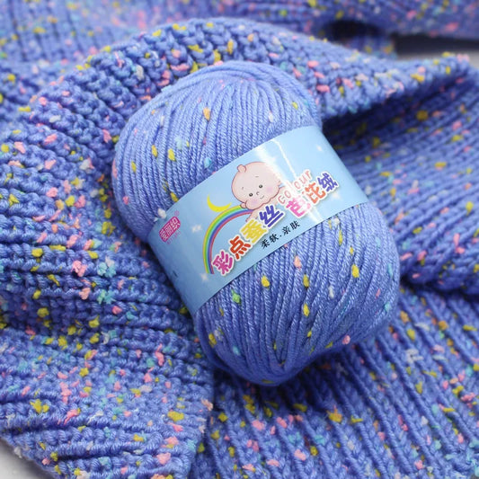 High Quality Wool Thread Eco-dyed Needlework Baby Cotton Cashmere Yarn