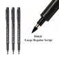 3 Pcs/Set Calligraphy Painting Pen Chinese Brush Pens for Writing Lettering Signatures Soft Brush Tip Refillable Ink  Art Craft