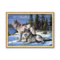 Meian Moon And Wolf DIY Embroidery 11CT Cross Stitch Kits