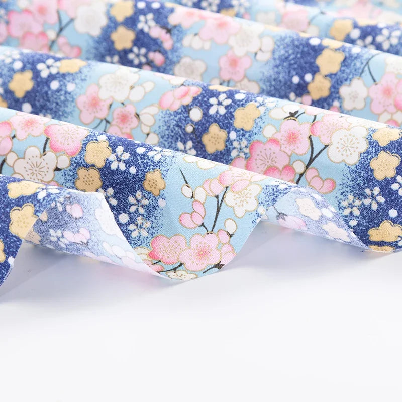 50x145cm Japanese Kimono Bronzed Fabric