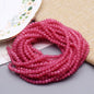 New 2 3 4mm Dyeing Rondelle Crystal Glass Beads