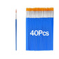 20-200Pcs Painting Brushes Set Art Round Flat Nylon Hair Paint Brush