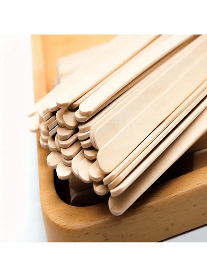 50/100/200 Pieces 11.4cm/4.5 inch Small Wooden Craft Sticks