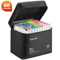Professional Art Marker Set Artist Drawing Alcohol Markers Dual Tip(Brush Tip+Broad Tip)