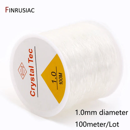 0.4-1.0mm Elastic Cord String Transparent Crystal Elastic Line