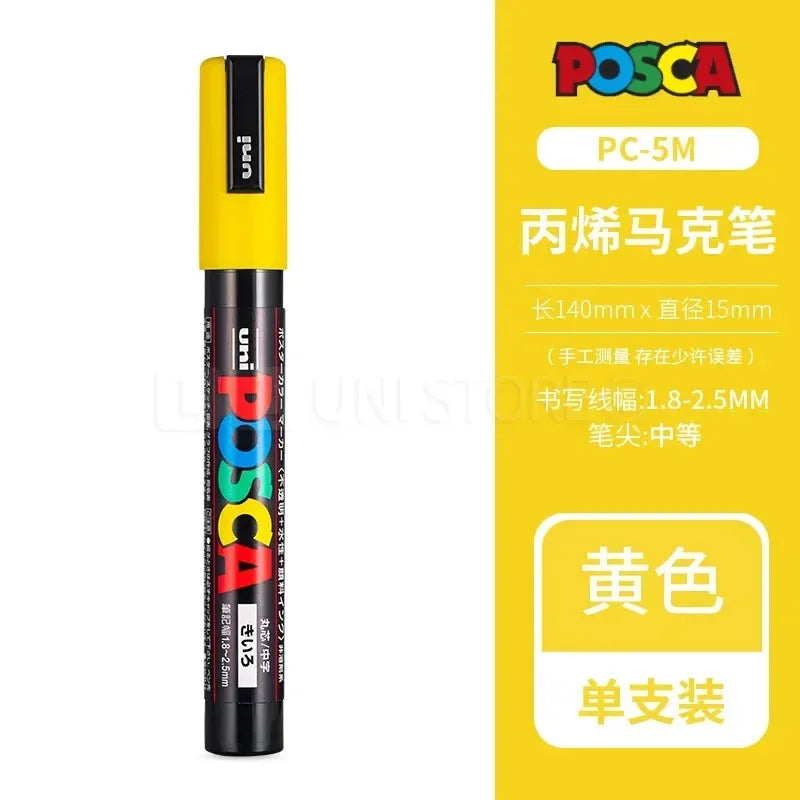 Uni Posca Full Marker PC-1M 3M 5M Multi-Colours Acrylic