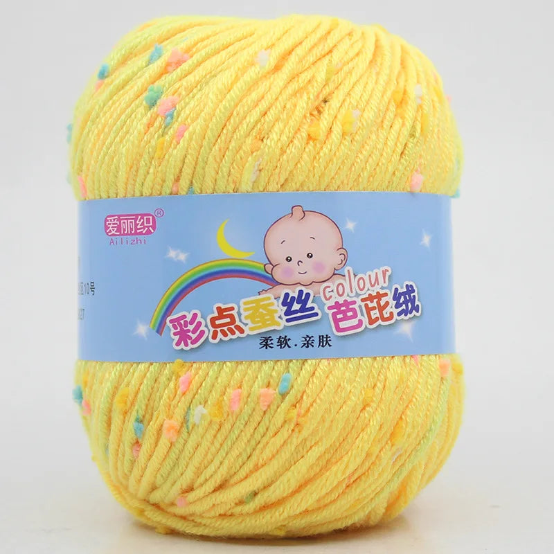 High Quality Wool Thread Eco-dyed Needlework Baby Cotton Cashmere Yarn