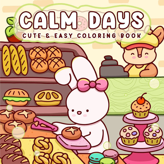 CALM DAYS Bold-easy Patterns Coloring Book