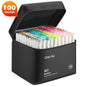 Professional Art Marker Set Artist Drawing Alcohol Markers Dual Tip(Brush Tip+Broad Tip)
