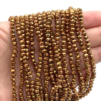 2 3 4 6 8mm Austria Faceted Crystal Beads Rondelle