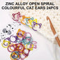 24/48pcs Cat Ear Metal Stitch Marker