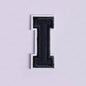 Navy Blue Letter Iron On Patch Applique
