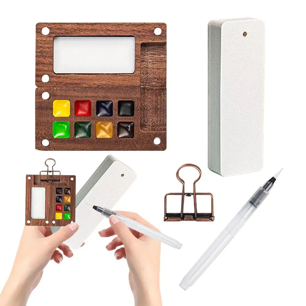 Travel Paint Palette Kit Portable Paint Palette With Clip